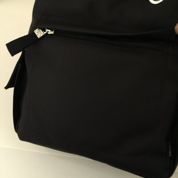 ESPRIT VINTAGE Authentic Nylon Backpack NEW with TAGS - Black - Picture 3 of 16